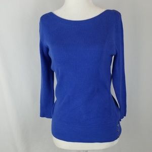 New York & Company Blue Sweater Shirt
